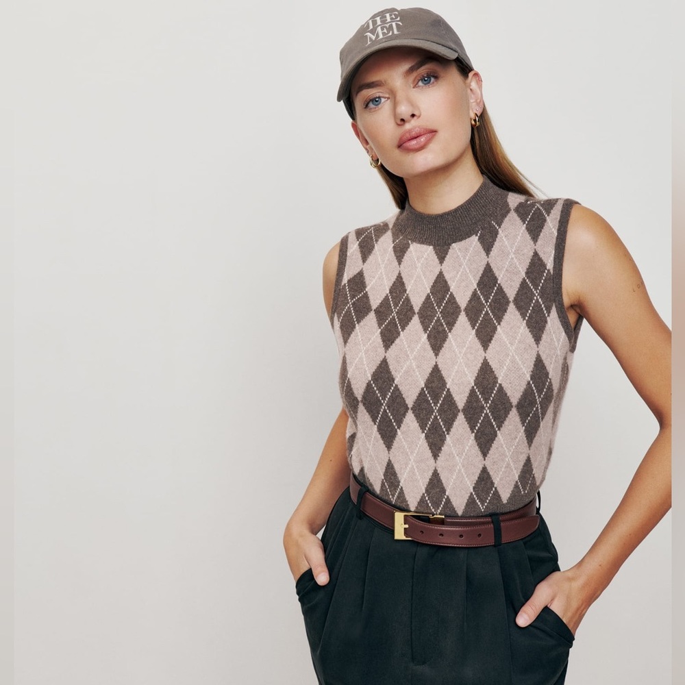 Reformation Corso Cashmere Sweater Vest